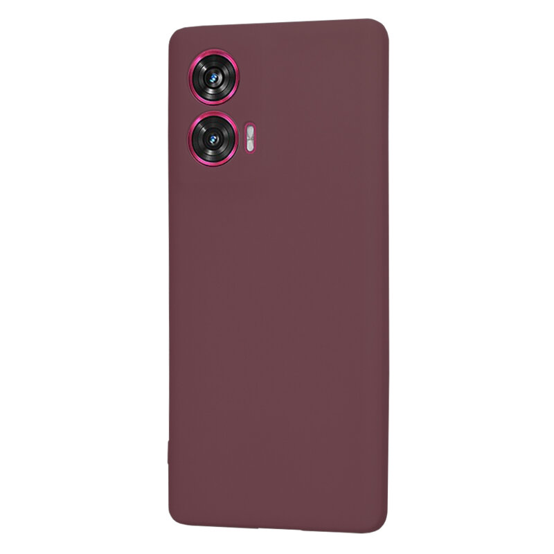 Husa silicon Motorola Edge 50 Fusion Techsuit SoftFlex, bordo