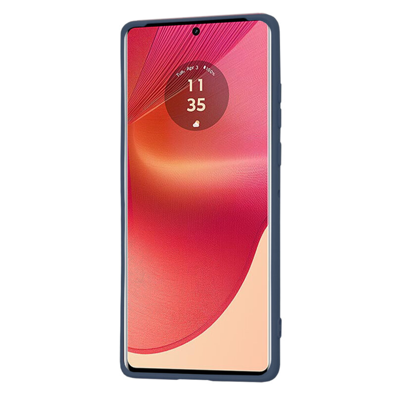 Husa silicon Motorola Edge 50 Fusion Techsuit SoftFlex, bleumarin