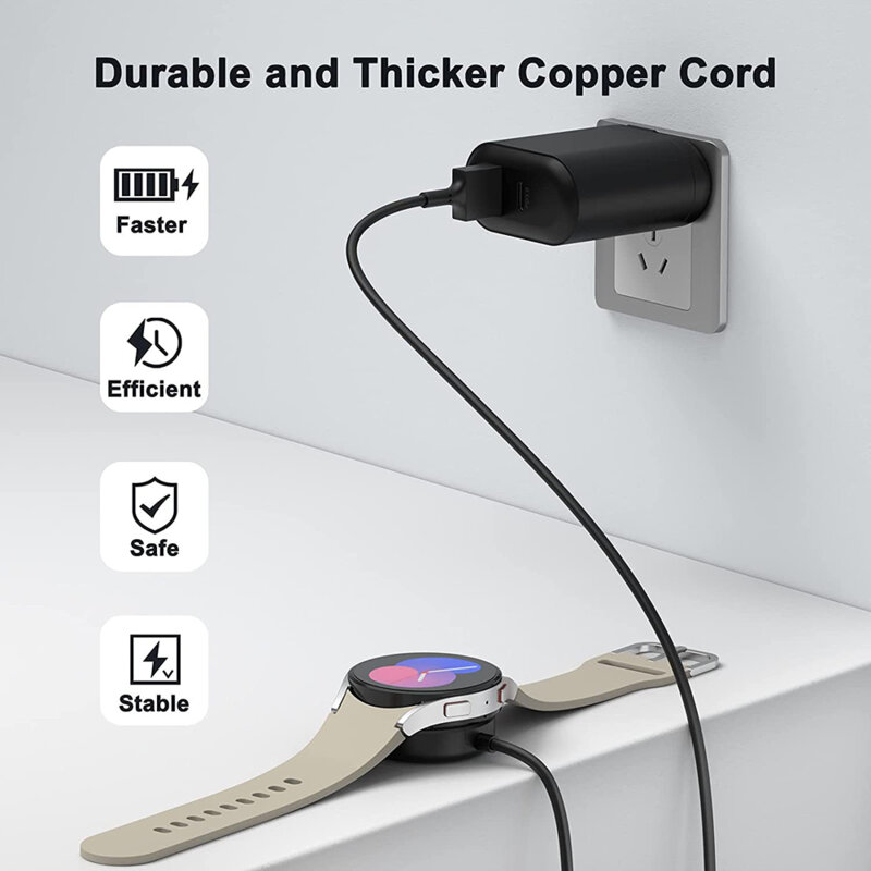 Incarcator wireless cablu Samsung Galaxy Watch 4, 2.5W Techsuit TSC11