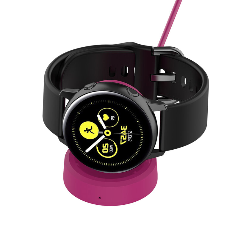Incarcator wireless Samsung Galaxy Watch Active 2, 2.5W, suport birou Techsuit TSC3