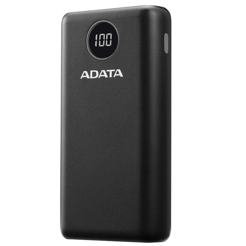 Power Bank Type-C, USB, 20000mAh Adata, AP20000QCD-DGT-CBK, negru
