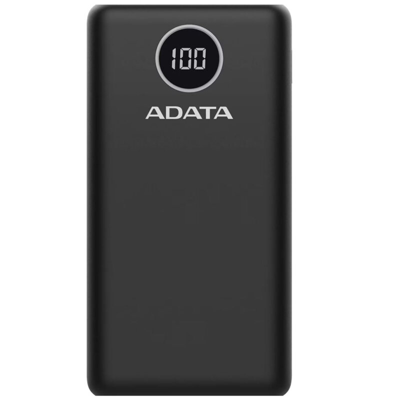 Power Bank Type-C, USB, 20000mAh Adata, AP20000QCD-DGT-CBK, negru