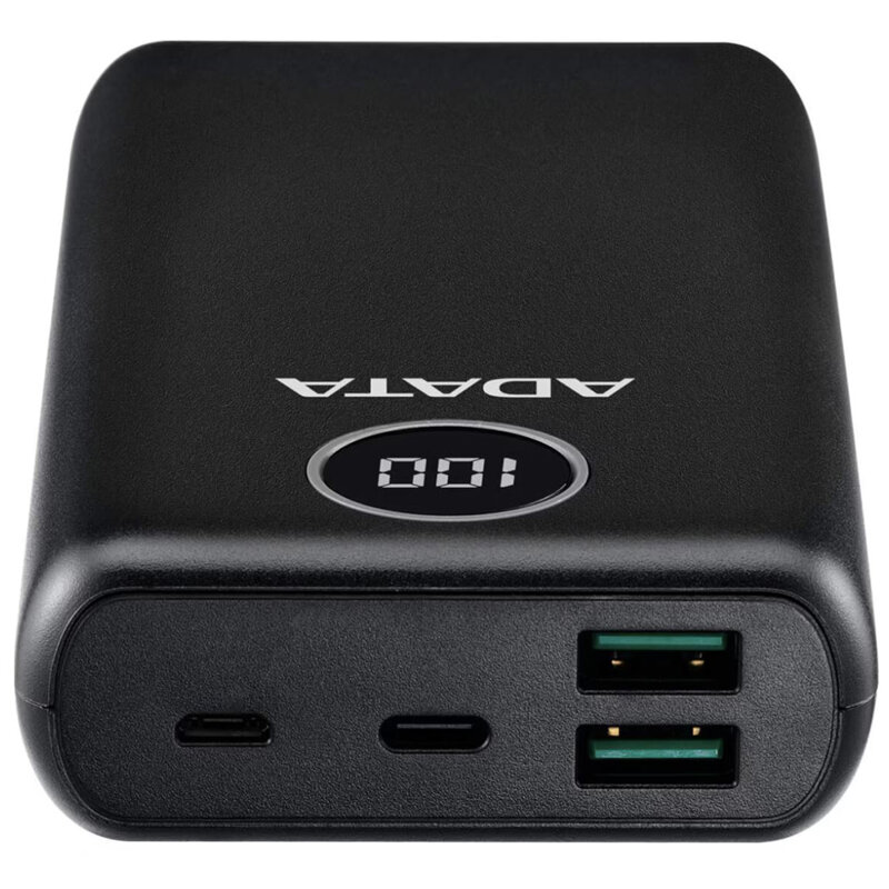 Power Bank Type-C, USB, 20000mAh Adata, AP20000QCD-DGT-CBK, negru