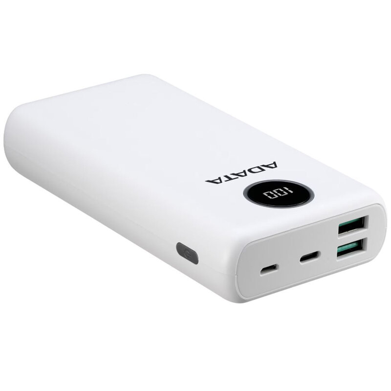 Power Bank Type-C, USB, 20000mAh Adata, AP20000QCD-DGT-CWH, alb