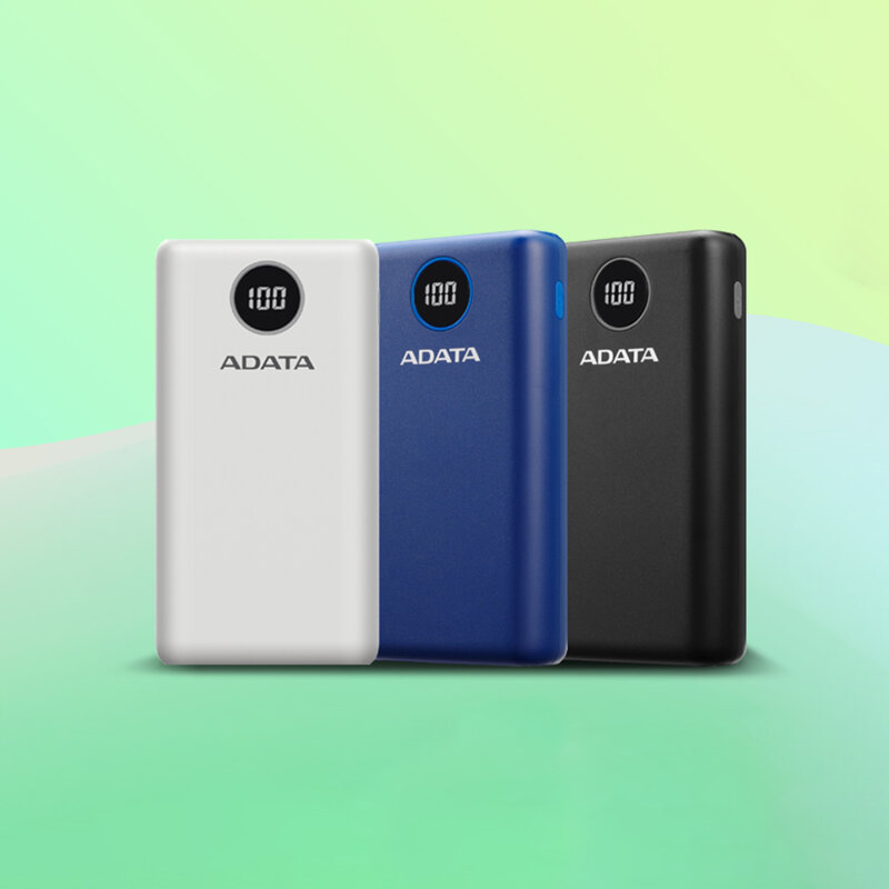 Power Bank Type-C, USB, 20000mAh Adata, AP20000QCD-DGT-CWH, alb