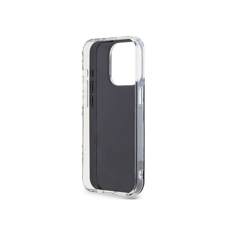 Husa iPhone 15 Pro Max DKNY IML Checkered Mono Pattern, negru, DKHCP15XHDLCEK