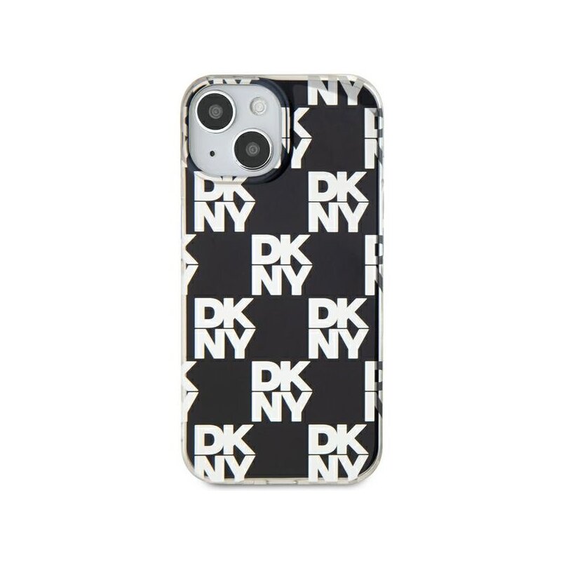 Husa iPhone 15 Plus DKNY IML Checkered Mono Pattern, negru, DKHCP15MHDLCEK