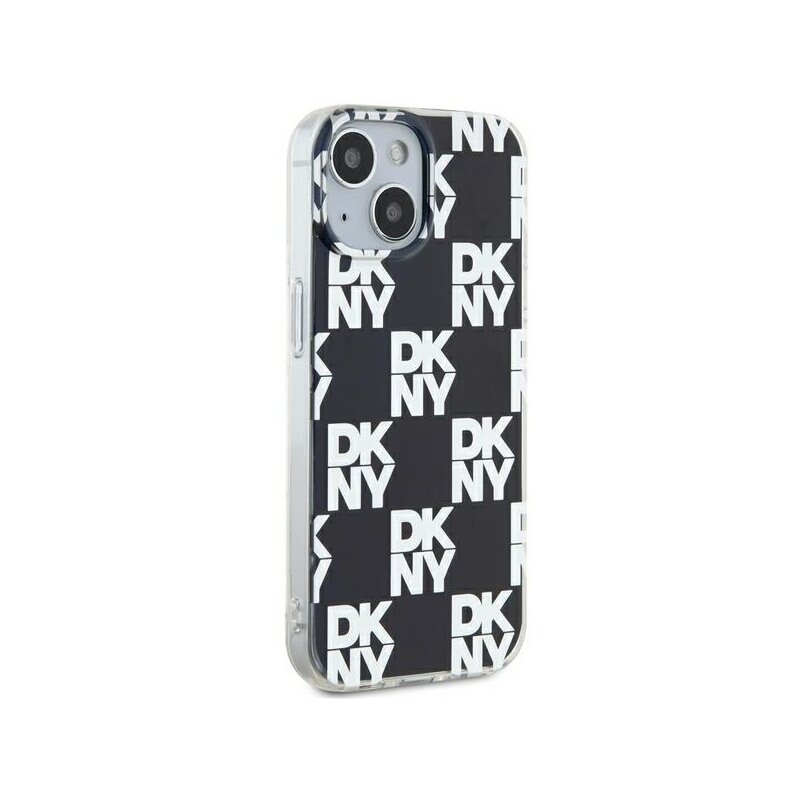 Husa iPhone 15 Plus DKNY IML Checkered Mono Pattern, negru, DKHCP15MHDLCEK