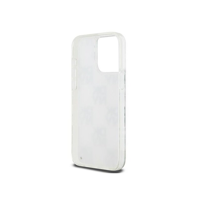 Husa iPhone 15 Pro Max DKNY Hardcase Liquid Glitter Multilogo, alb, DKHCP15XLCPEPT