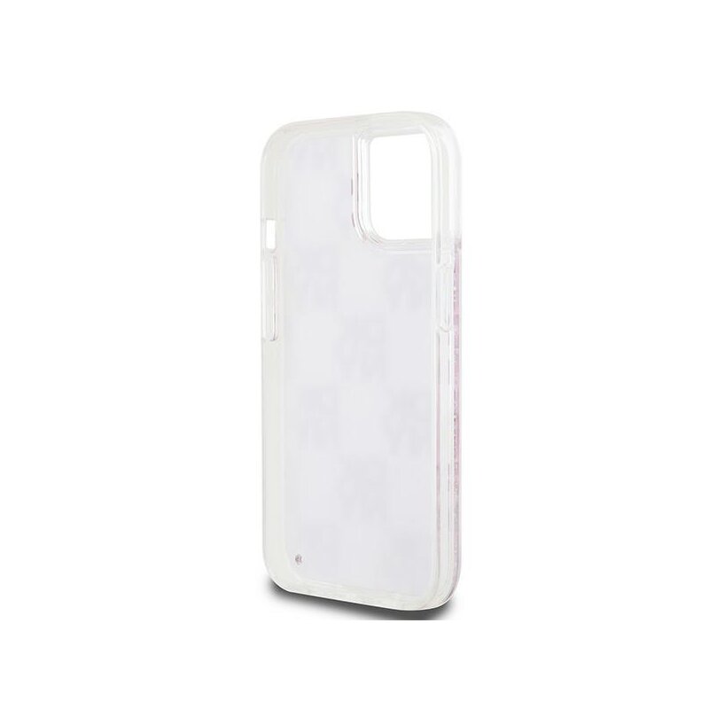 Husa iPhone 15 DKNY Hardcase Liquid Glitter Multilogo, roz, DKHCP15SLCPEPP