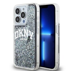 Husa iPhone 15 Pro DKNY Hardcase Liquid Glitter Big Logo, negru, DKHCP15LLBNAEK