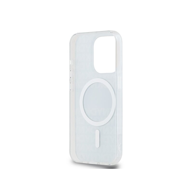 Husa iPhone 15 Pro Max DKNY IML Mono & Stripe MagSafe, albastru, DKHMP15XHRHSEB