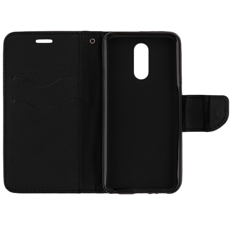 Husa LG Q7 Flip Negru MyFancy