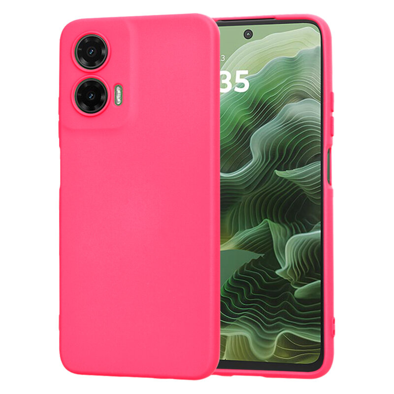 Husa silicon Motorola Moto G35 Techsuit SoftFlex, fucsia