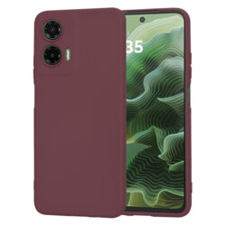 Husa silicon Motorola Moto G35 Techsuit SoftFlex, bordo