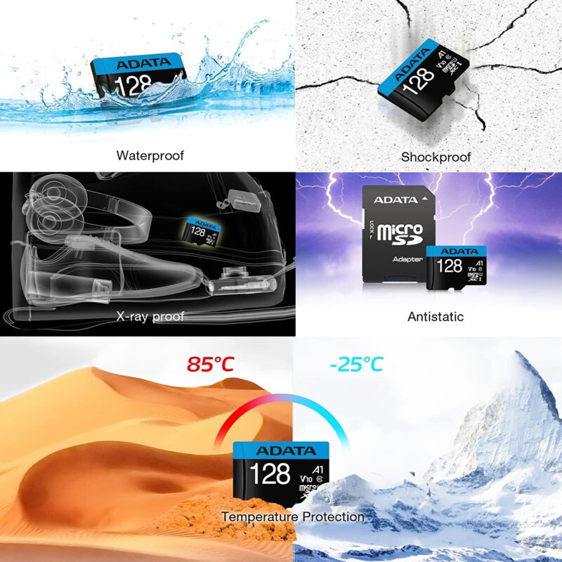 Card memorie 128GB Micro SDXC Adata, UHS-I U1, AUSDX128GUICL10A1-RA1