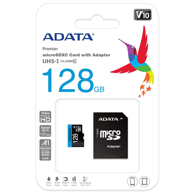 Card memorie 128GB Micro SDXC Adata, UHS-I U1, AUSDX128GUICL10A1-RA1