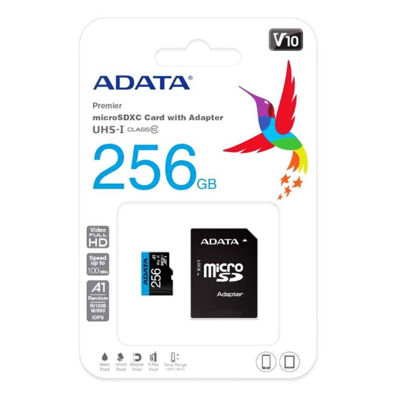 Card memorie 256GB Micro SDXC Adata, AUSDX256GUICL10A1-RA1