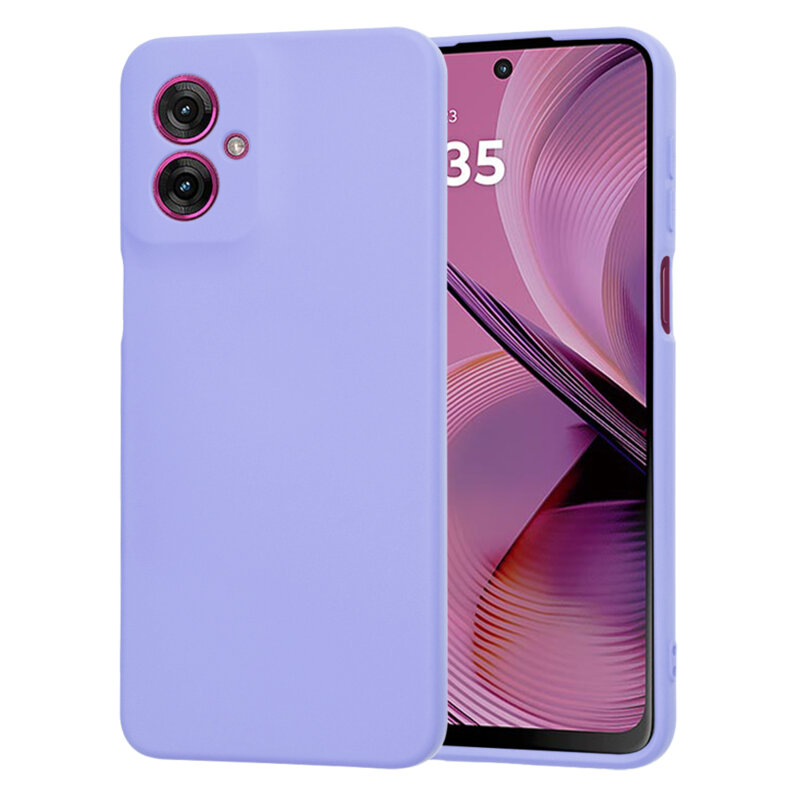 Husa silicon Motorola Moto G55 Techsuit SoftFlex, violet