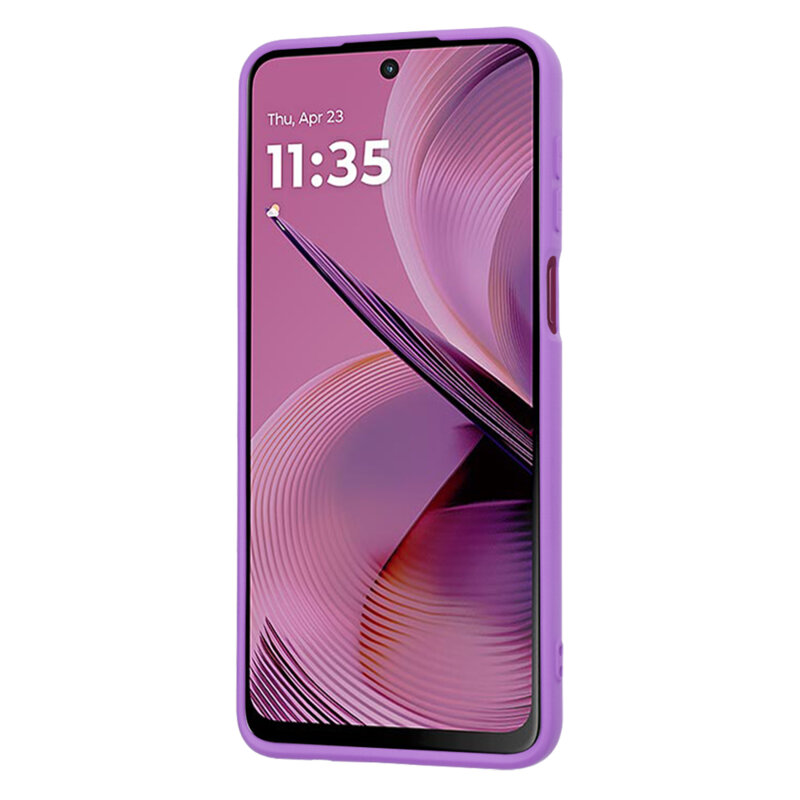 Husa silicon Motorola Moto G55 Techsuit SoftFlex, mov