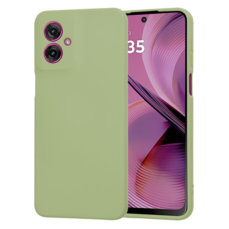 Husa silicon Motorola Moto G55 Techsuit SoftFlex, verde