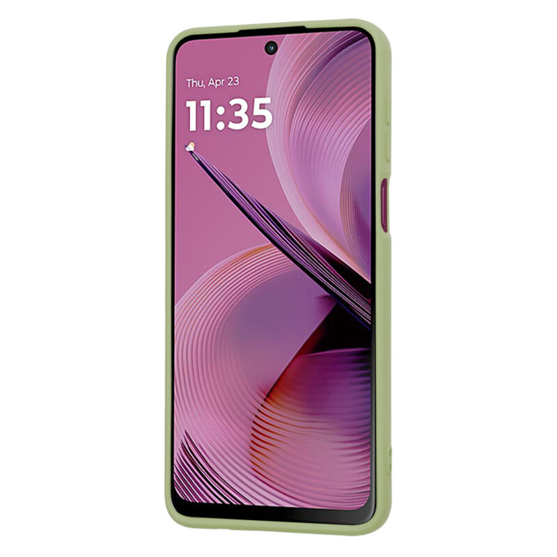 Husa silicon Motorola Moto G55 Techsuit SoftFlex, verde
