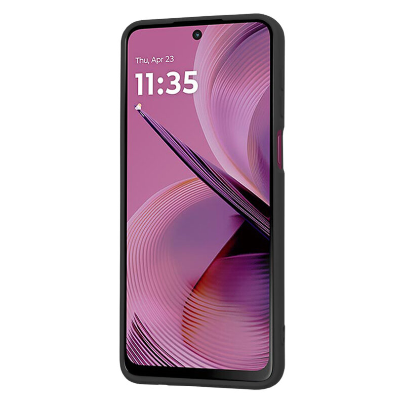 Husa silicon Motorola Moto G55 Techsuit SoftFlex, negru