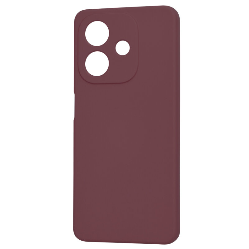 Husa silicon Oppo A60 5G Techsuit SoftFlex, bordo