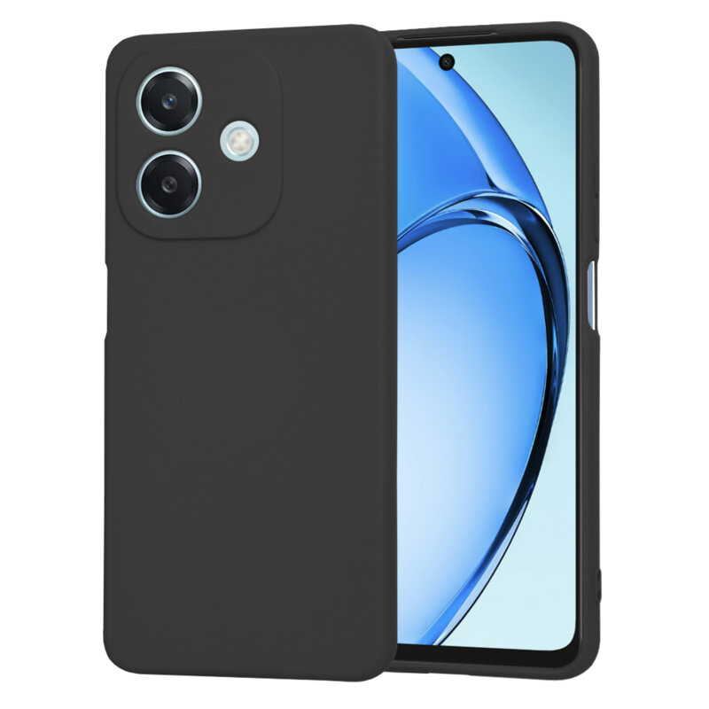 Husa silicon Oppo A60 5G Techsuit SoftFlex, negru