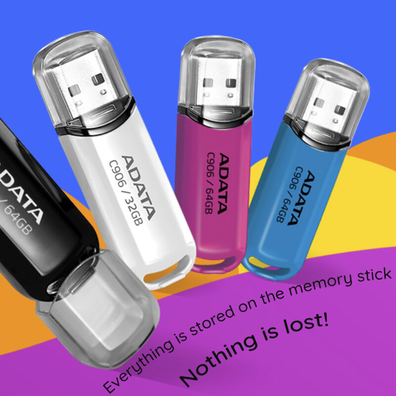 Memorie externa 64GB Adata, USB 2.0, AC906-64G-RPP, roz