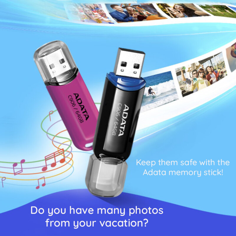 Memorie externa 32GB Adata, USB 2.0, AC906-32G-RWB, albastru