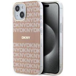 Husa iPhone 15 DKNY IML Mono & Stripe MagSafe, roz, DKHMP15SHRHSEP