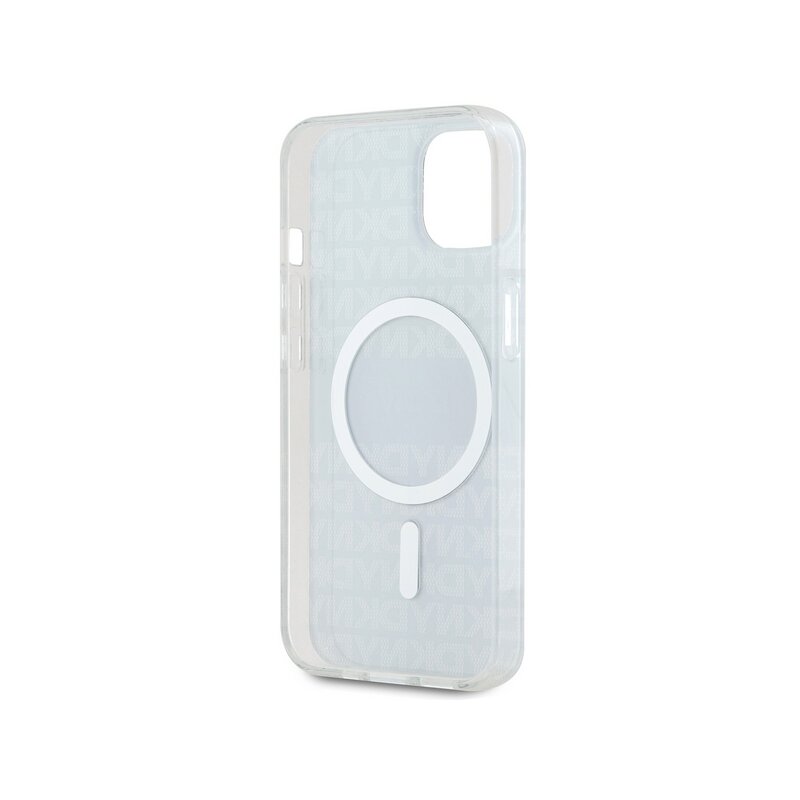 Husa iPhone 15 DKNY IML Mono & Stripe MagSafe, negru, DKHMP15SHRHSEK