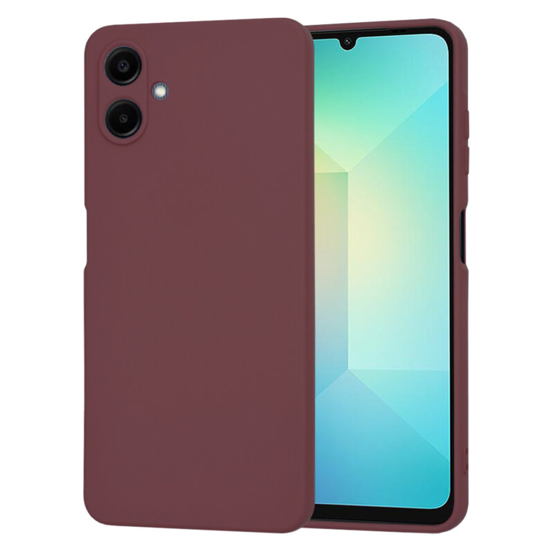 Husa silicon Samsung Galaxy A06 Techsuit SoftFlex, bordo