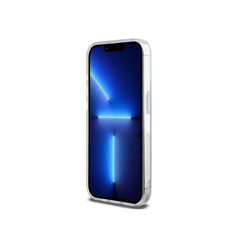 Husa iPhone 15 Pro DKNY IML Mono & Stripe MagSafe, negru, DKHMP15LHRHSEK