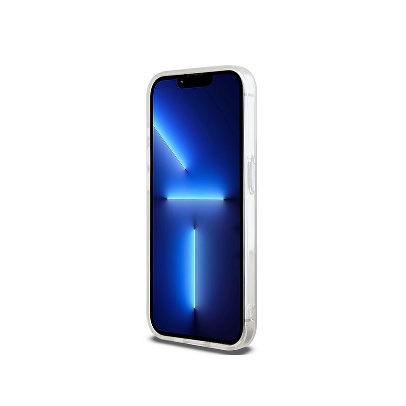 Husa iPhone 15 Pro DKNY IML Mono & Stripe MagSafe, roz, DKHMP15LHRHSEP