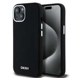 Husa iPhone 15 DKNY Hardcase Liquid Silicone, negru, DKHMP14SSMCHLK