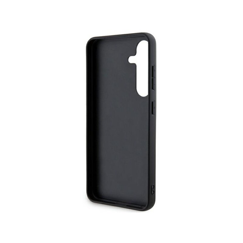 Husa piele Samsung Galaxy S24 Plus DKNY Leather Mono Stripe & Metal Logo, negru, DKHCS24MPRTHSLK