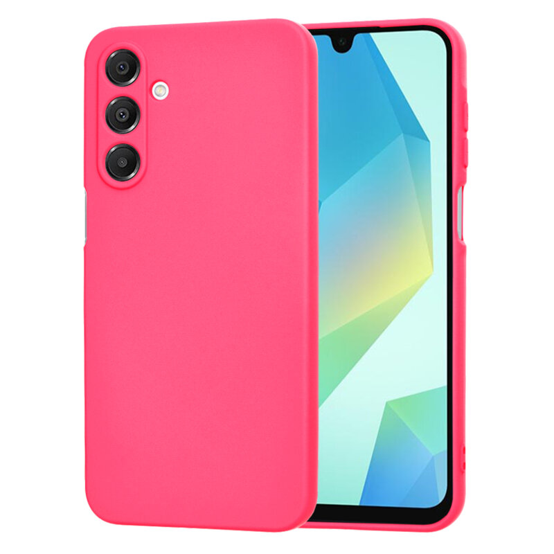 Husa silicon Samsung Galaxy A16 5G Techsuit SoftFlex, fucsia