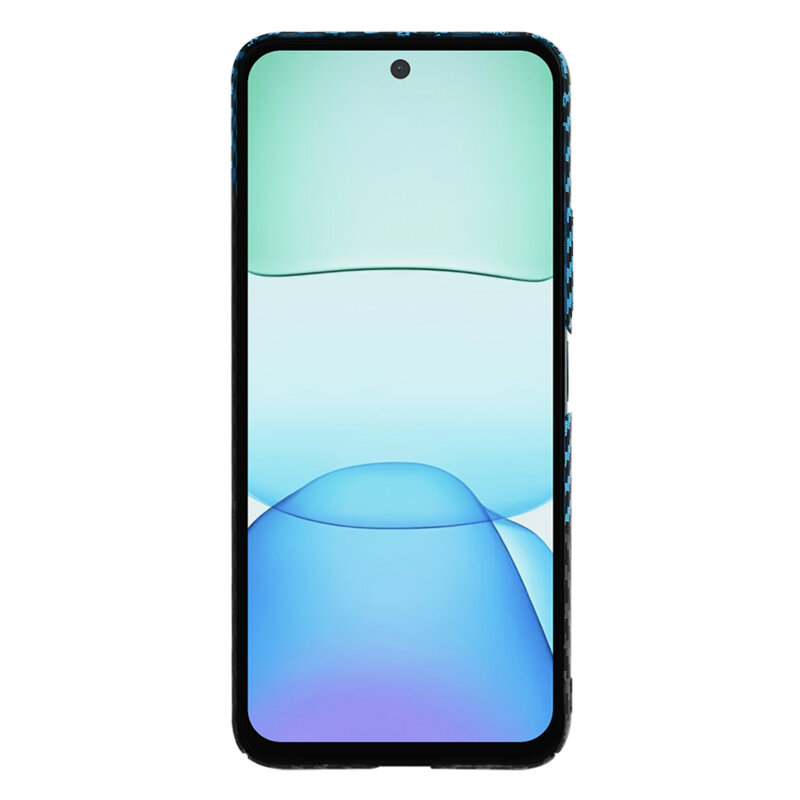 Husa Xiaomi Redmi 13 Techsuit Carbonite FiberShell, bleu