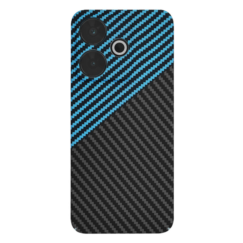 Husa Xiaomi Redmi 13 Techsuit Carbonite FiberShell, bleu
