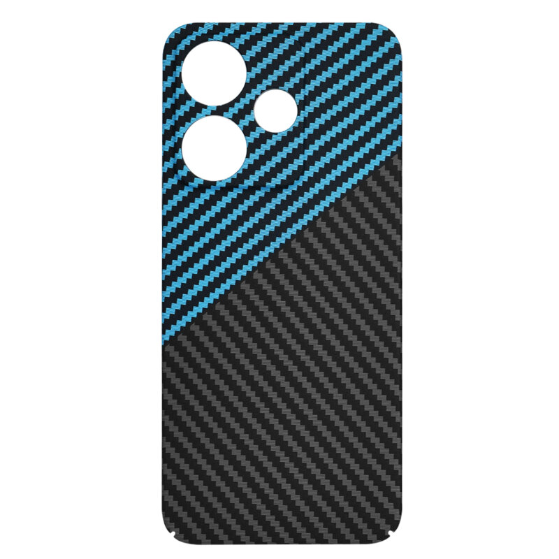 Husa Xiaomi Poco M6 4G Techsuit Carbonite FiberShell, bleu