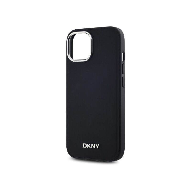 Husa iPhone 15 Plus DKNY Hardcase Plain Logo MagSafe, negru, DKHMP15MPSCMCLK