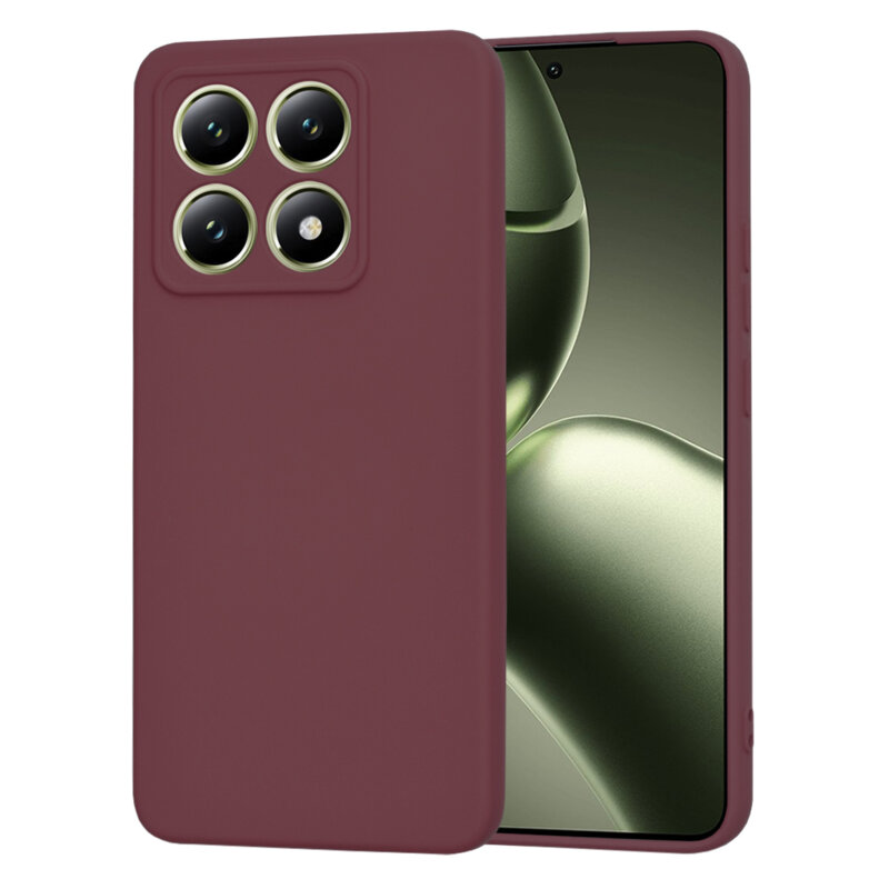 Husa silicon Xiaomi 14T Techsuit SoftFlex, bordo