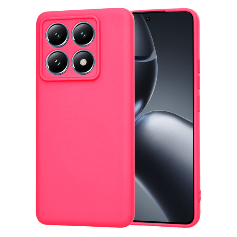 Husa silicon Xiaomi 14T Pro Techsuit SoftFlex, fucsia