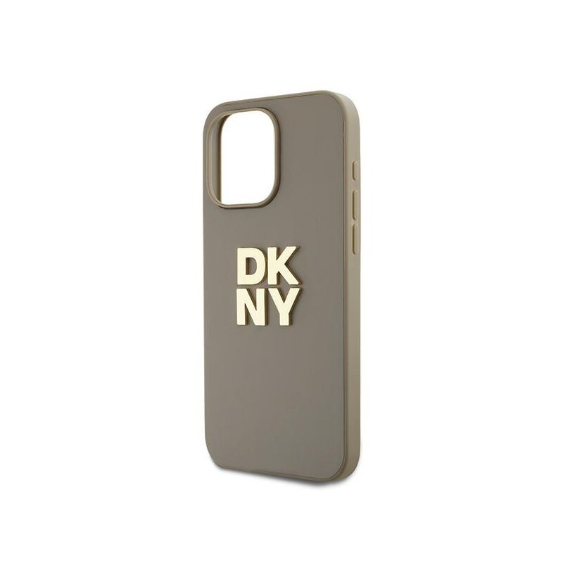 Husa iPhone 15 Pro DKNY Hardcase Wrist Strap Stock Logo, maro, DKHCP15LPBSWSE