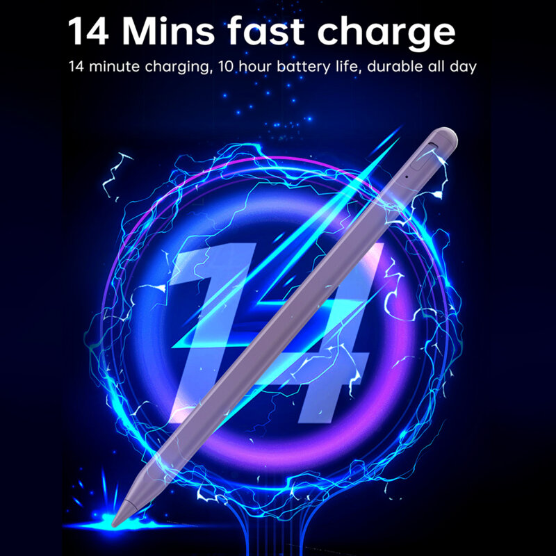 Stylus pen iPad, creion pentru tableta Techsuit AC10SH, mov