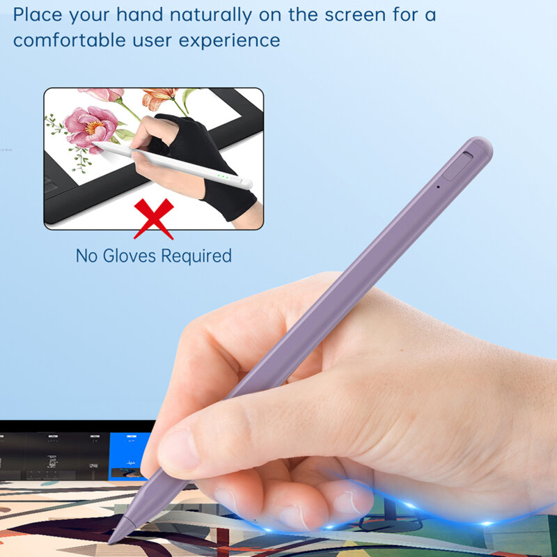 Stylus pen iPad, creion pentru tableta Techsuit AC10SH, roz deschis