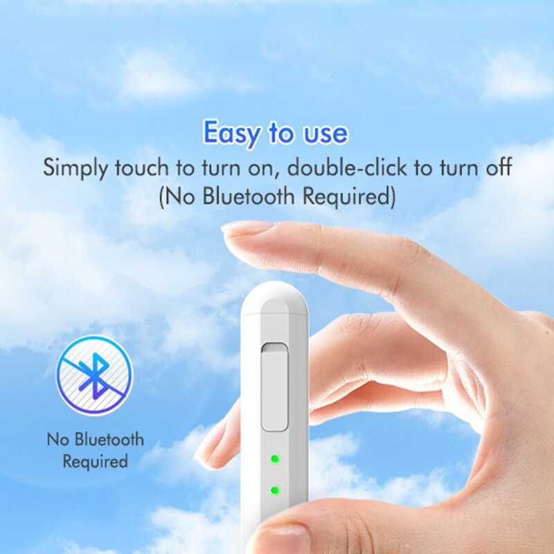 Creion pentru tableta iPad, stylus pen Techsuit AX10-T, alb