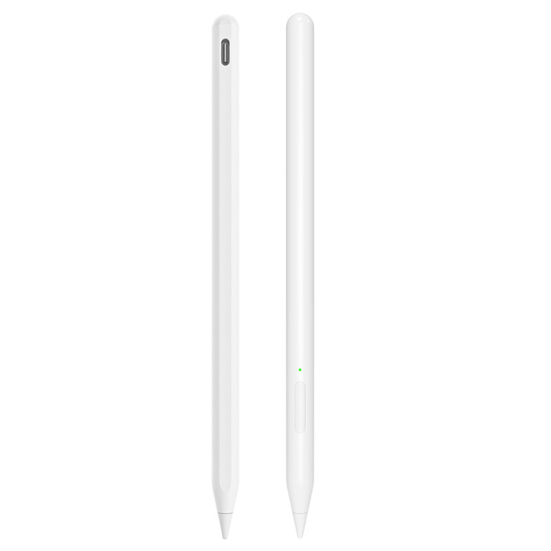 Stylus pencil USB-C, creion tableta Apple Techsuit V15, alb